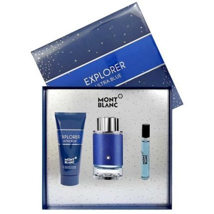 Mont Blanc Explorer Ultra Blue Set Perfume 100 ml + Gel 100 ml + Mini 7,5 ml