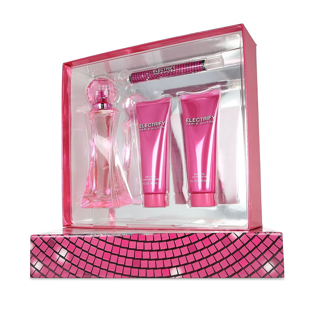 Paris Hilton Electrify D Set Perfume 100 ml + Crema 90 ml + Gel 90 ml + Mini 10 ml