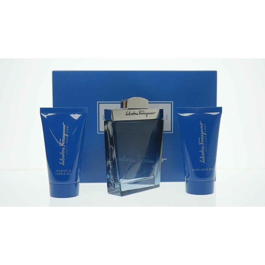 Salvatore Ferragamo Subtil C Set Perfume 100 ml + Shampoo 75 ml + After Shave 75 ml + Bolso