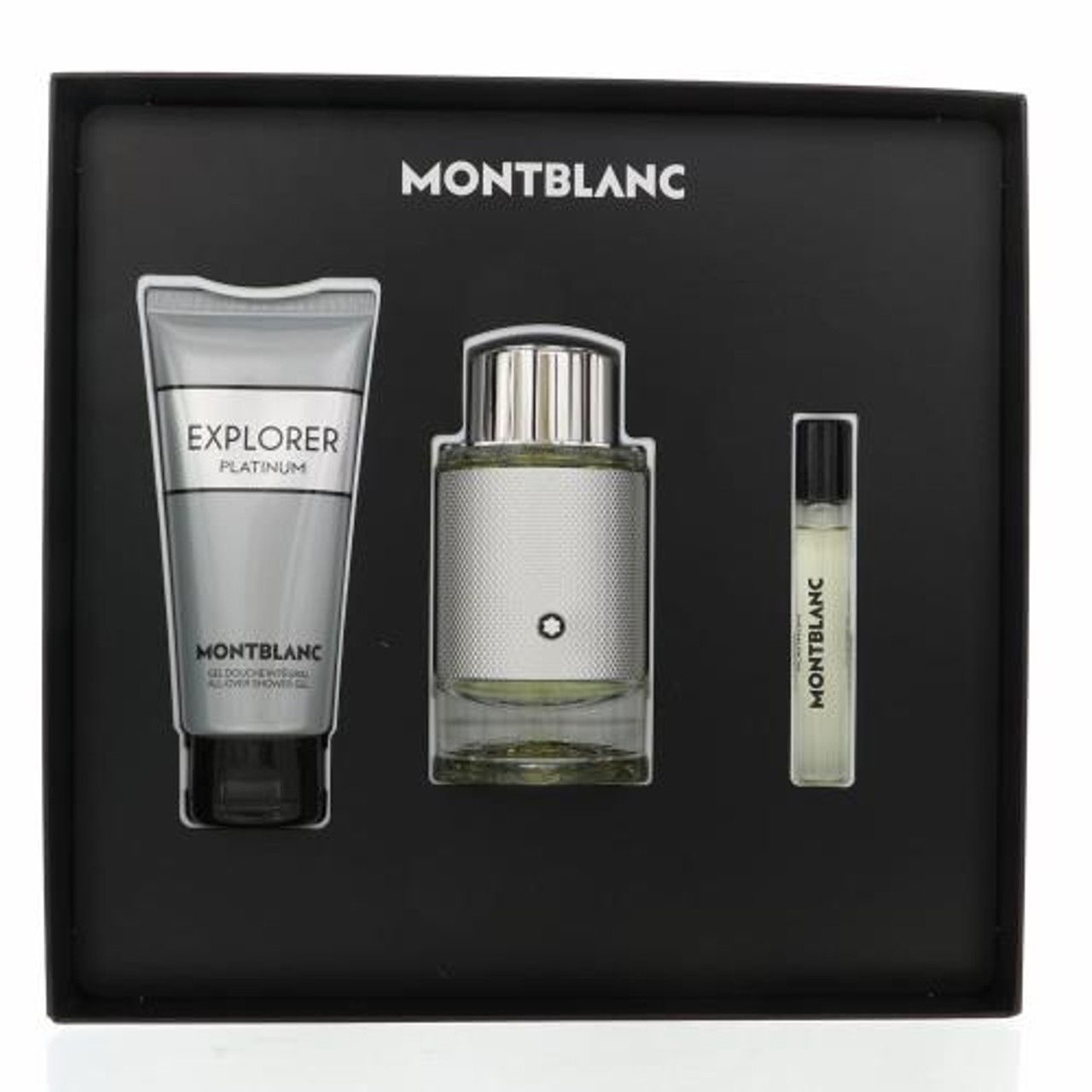 Mont Blanc Explorer Platinum Set Perfume 100 ml + Gel 100 ml + Mini 7.5 ml